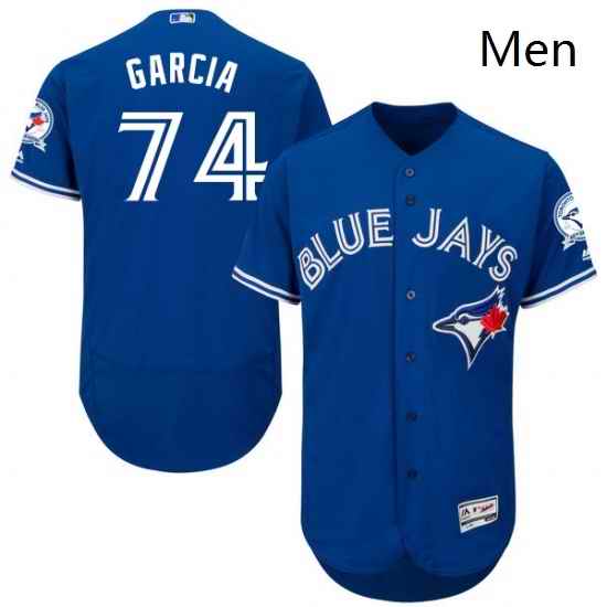 Mens Majestic Toronto Blue Jays 74 Jaime Garcia Royal Blue Alternate Flex Base Authentic Collection MLB Jersey